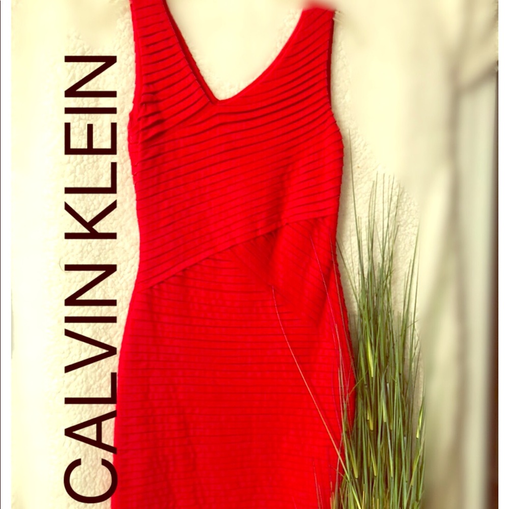 Calvin Klein ⚪️ gorgeous red dress ⚪️ size 4